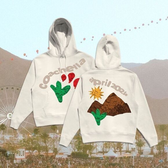 Coachella 2024 Presale Exclusive Hoodie Size XL White - Picture 1 of 5